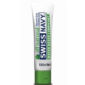 Гипоаллергенный лубрикант Swiss Navy All Natural Water Base Lubricant - 10 мл.